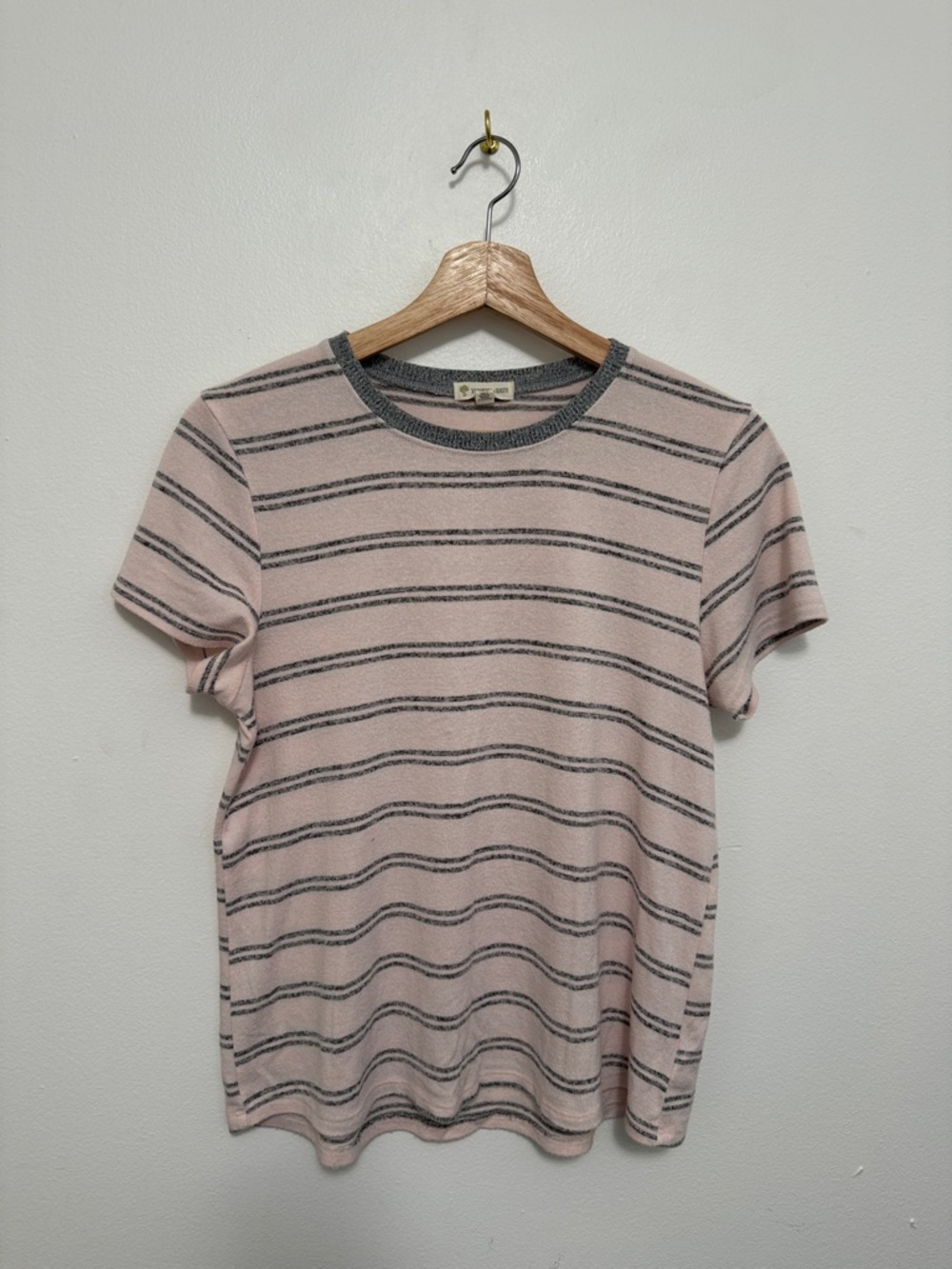 Tucker + Tate Pink & Gray Stripe Tee